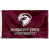 College Flags & Banners Co. Fairmont State Fighting Falcons Wordmark Large Grommet Banner Flag