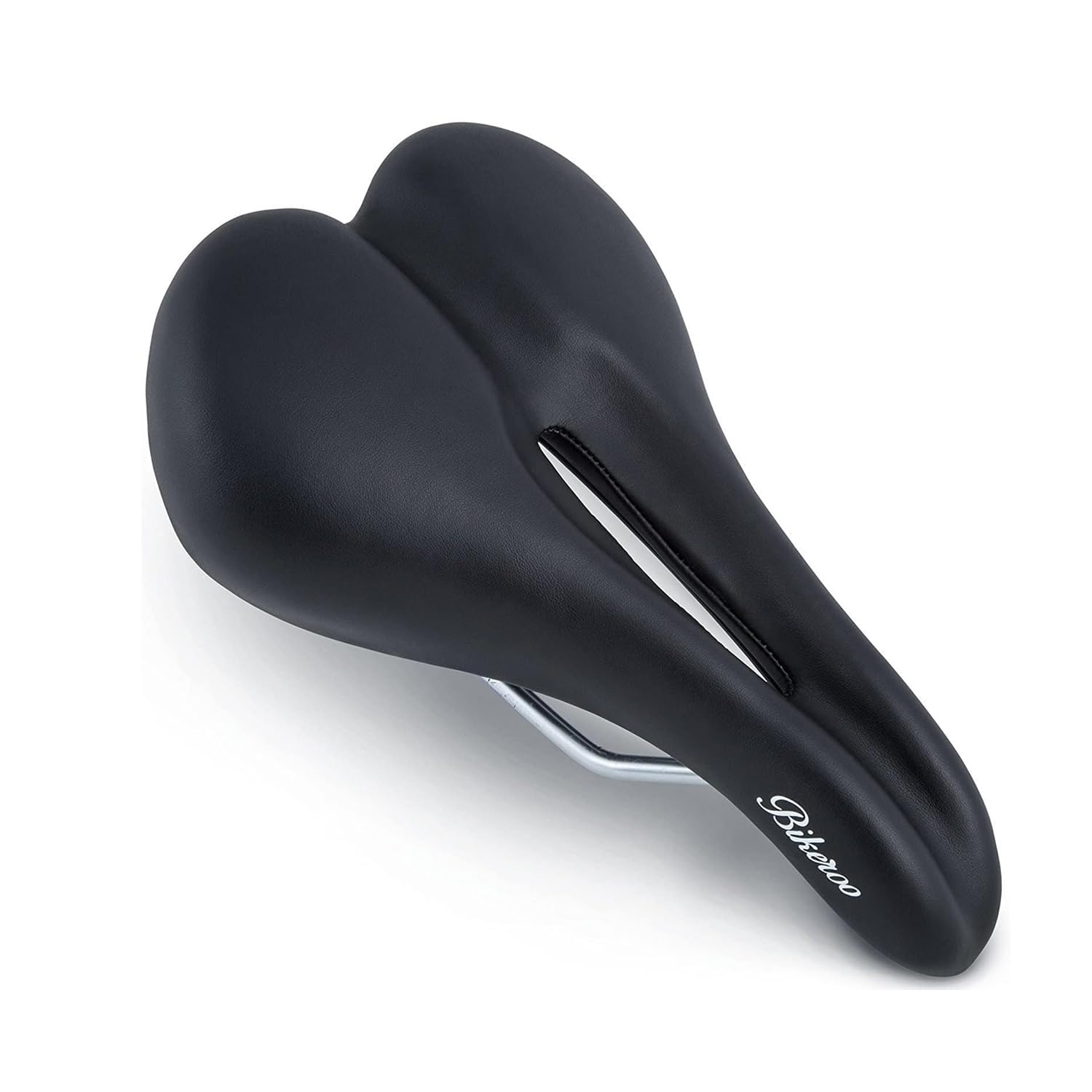Bikeroo Bike Saddle for Men & Women - Universal, Soft, Padded, Comfortable Bicycle Seat for Mountain Bike, Hybrid and Stationary Exercise Bikes