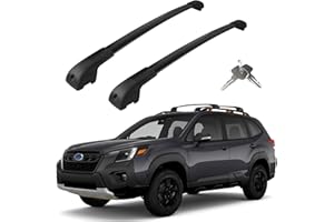 KOARIGO Roof Rack Cross Bars Compatible with Subaru Forester Wilderness 2022-2024, Adjustable Aluminum Heavy Duty 300 LBS Anti-Theft Lock Cargo Carrier Rooftop Crossbar Accessories for Bike, Snowboard,Luggage