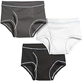Made in USA Boys Briefs Cotton Underwear Suitable for Sensitive Skins, 3-Pack Underpants SPD Sensory Friendly Clothing, Basics, 12