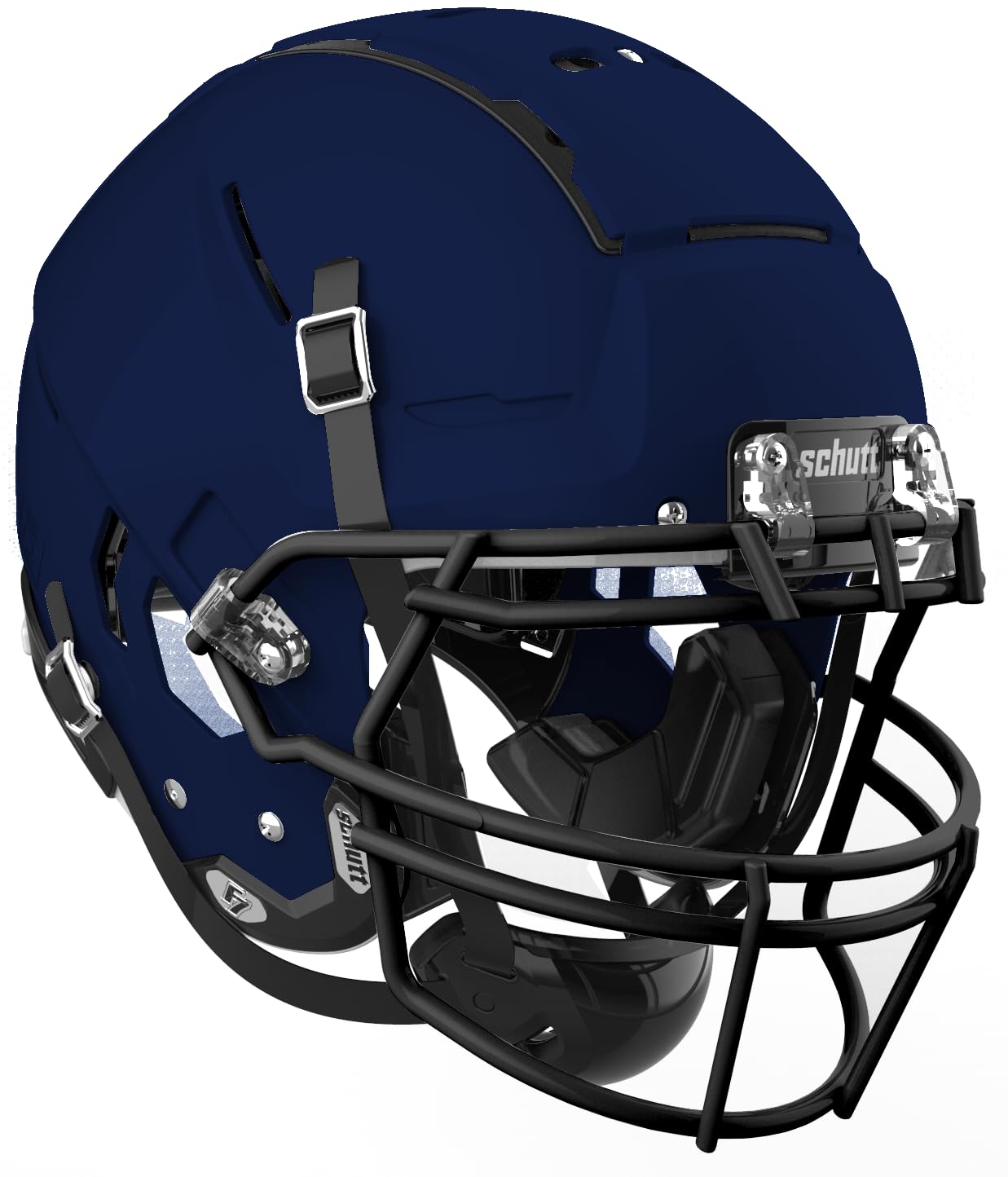 Photo 1 of Schutt Adult F7 VTD Football Helmet with Facemask - Navy, L