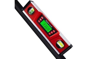 Digital Level and Protractor - eOUTIL 10 Inch IP54 Protected Electronic Bubble Inclinometer/Angle Finder/Gauge with Large LED