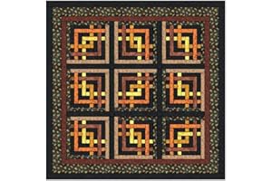 MATERIAL MAVEN Quilt Kit Autumn Maze Dramatic!