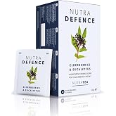 NUTRADEFENCE - Cold and Flu Tea | Immunity Tea - Supports &amp; Boosts The Immune System &ndash; Includes Elderberry, Eucalyptus and Licorice Root - 20 Enveloped Tea Bags - by Nutra Tea - Herbal Tea