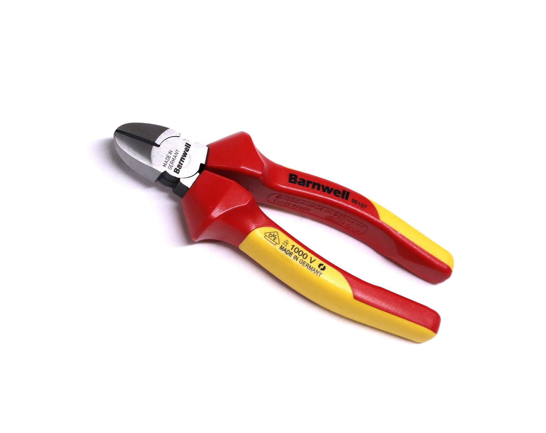 Barnwell 160mm Side Cutter 1000v VDE Plier Electricians Wire Cable Snips Made in Germany