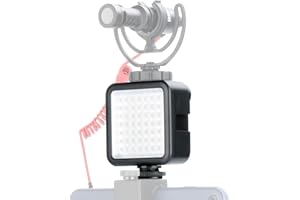 Ulanzi Ultra Bright LED Video Light - LED 49 Dimmable High Power Panel Video Light for DJI Ronin S SC OSMO Mobile 3 2 Zhiyun WEEBILL Smooth 4 Gimbal for Canon Nikon Sony Digital DSLR Cameras