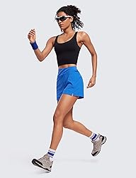 CRZ YOGA Women's Lightweight Mid Rise Hiking Shorts