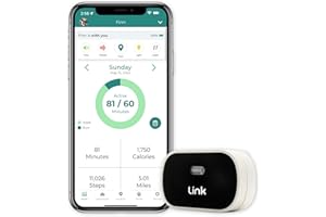 LINK MY PET Link GPS Dog Tracker + Activity Monitor | Training Tools, Health Tracker, Waterproof, Flashlight, Lightweight, PetPass & Vet Record Storage, Fits On Most Collars | iPhone & Android Apps