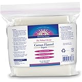 Heritage Store Cotton Organic Flannel | Use in Castor Oil Pack | Natural & Unbleached, Sewn in USA | Reusable | 13’’ x 15’’