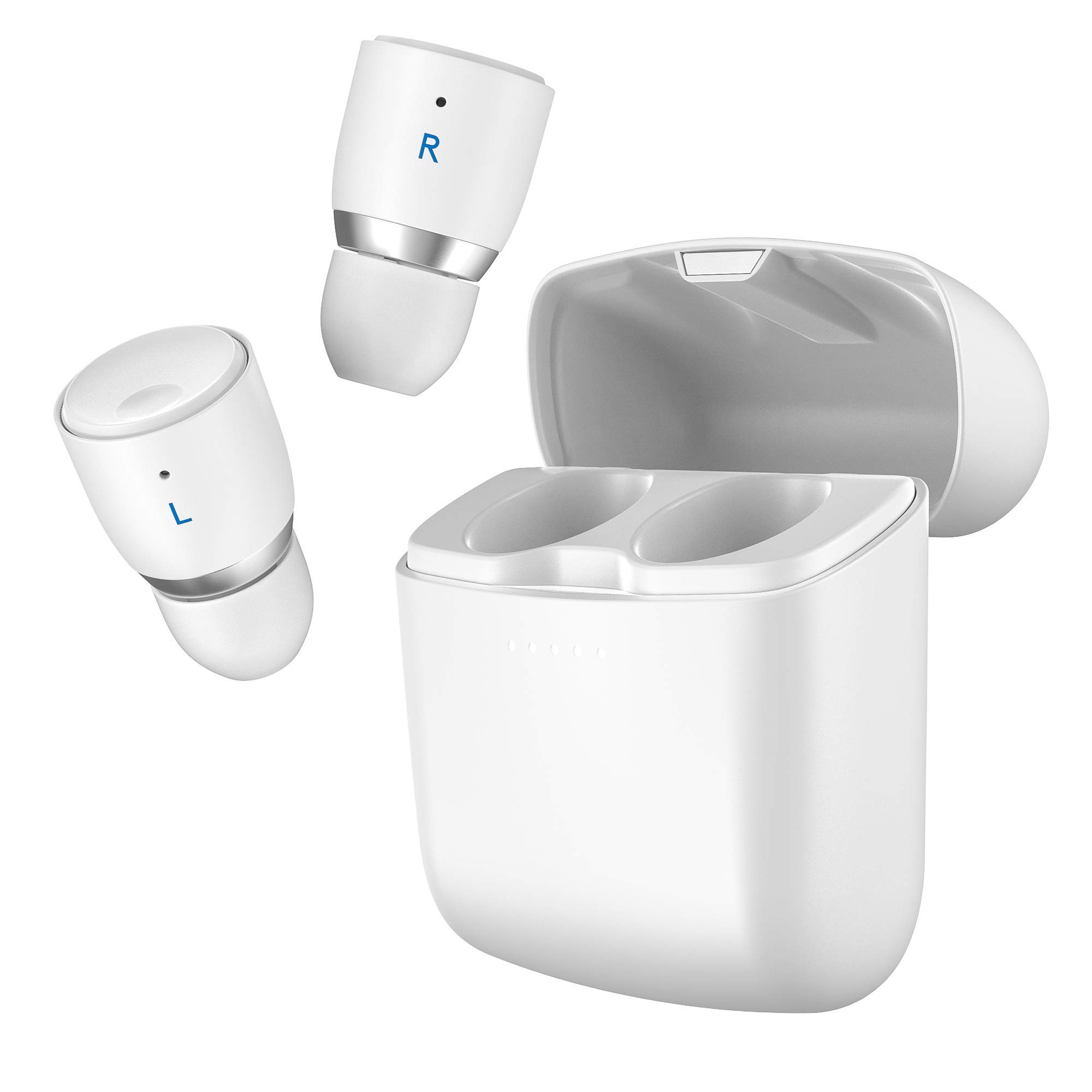 Cambridge Audio Melomania 1+ True Wireless Earbuds - Bluetooth 5.0, Hi-Fi Sound, In Ear Headphones for iPhone and Android with Charging Case and App Control (White)