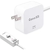 CanaKit 45W USB-C Power Supply with PD for Raspberry Pi 5 with PiSwitch (On/Off Switch)