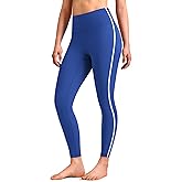 Colorfulkoala Women's Dreamlux No Front Seam High Waist Yoga Leggings with Contrast Trim 25" Inseam