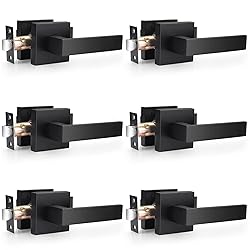 Probrico 6 Pack| Matte Black Passage Levers for