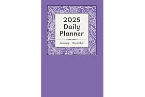 2025 Daily Planner: 5.5x8.5 Jan to Dec 2025 Daily Agenda To-Do List, Meal Plan, and Gratitude