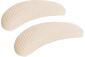 FORCHEER Beige Office Chair Armrest Covers 10-13 inch Long 2 Pieces Stretchable Water Resistant Jacquard Desk Chair Arm Rest Covers for Computer Chair Arm Removable Washable