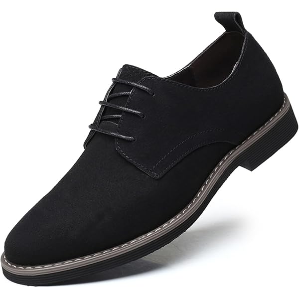 Amazon.com | Mens Suede Shoes Dress Shoes Classic Oxfords  display picture 2
