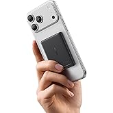 Baseus Picogo Power Bank, Smallest Qi2 Certified 15W MagSafe Portable Charger, 0.5" Ultra Slim 5000mAh Magnetic Battery Pack with Stand, Alloy Wireless Charger for iPhone 17 Pro Max/17 Air/16 Series