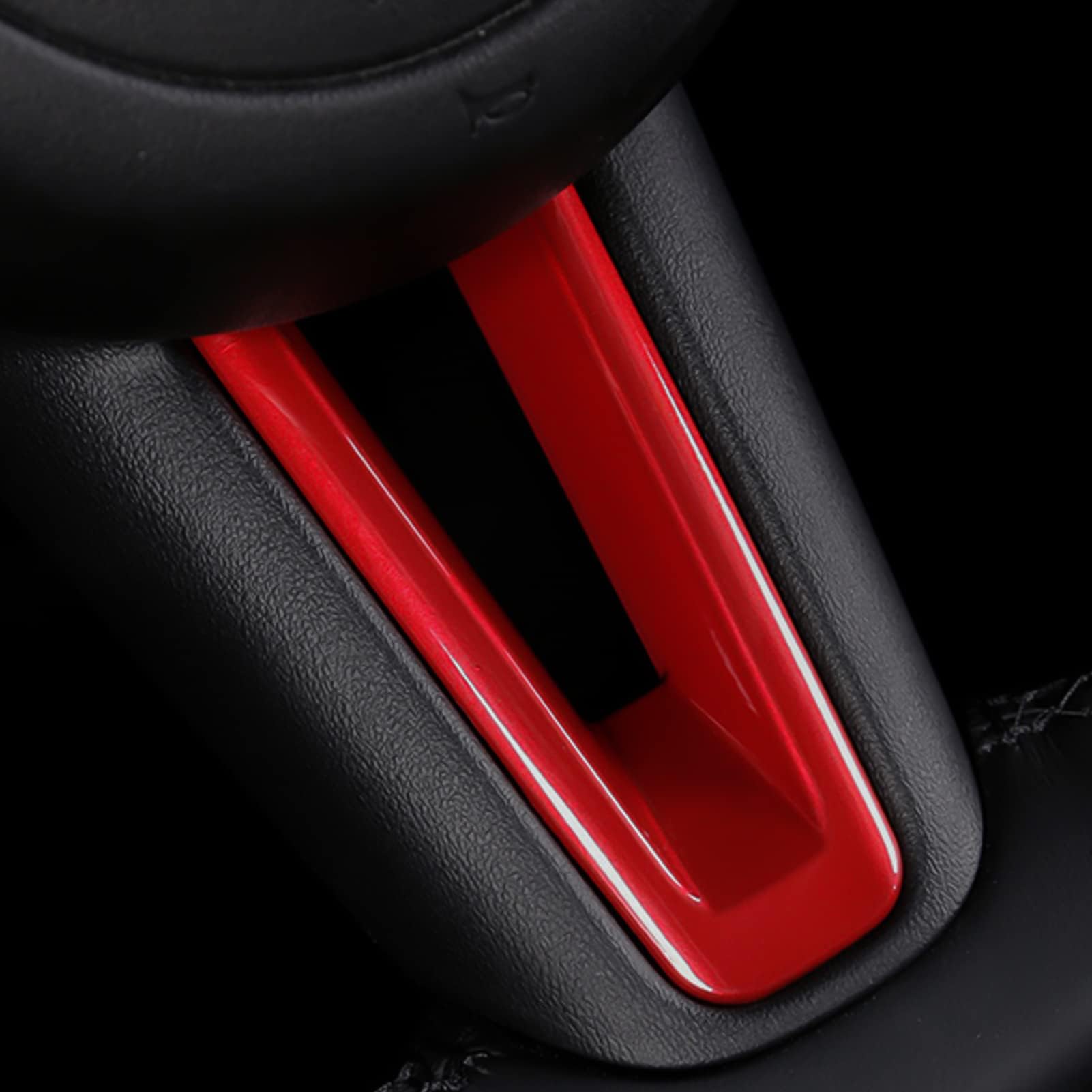 ANFOKAS for Mazda 3 CX-30 CX-50 Accessories Sporty Car Dashboard Center Consoles Cover Trim Interior Decoration Sticker -Red