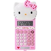 Cute Calculators, 8 Digit with LCD Display for Teachers Student Basic Office for School, Mini Calculator, Cartoon Handheld Calculator 5.9&times;2.6 inch Pink