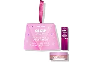I DEW CARE Korean Nourishing Vitamin C Lip Oil & Mask Duo - Glow Easy and Plush Party | Vitamin C Lip Gloss, Overnight Lip Mask, Gifts Idea, Glass Skin Look, Korean Skincare, Stocking Stuffers