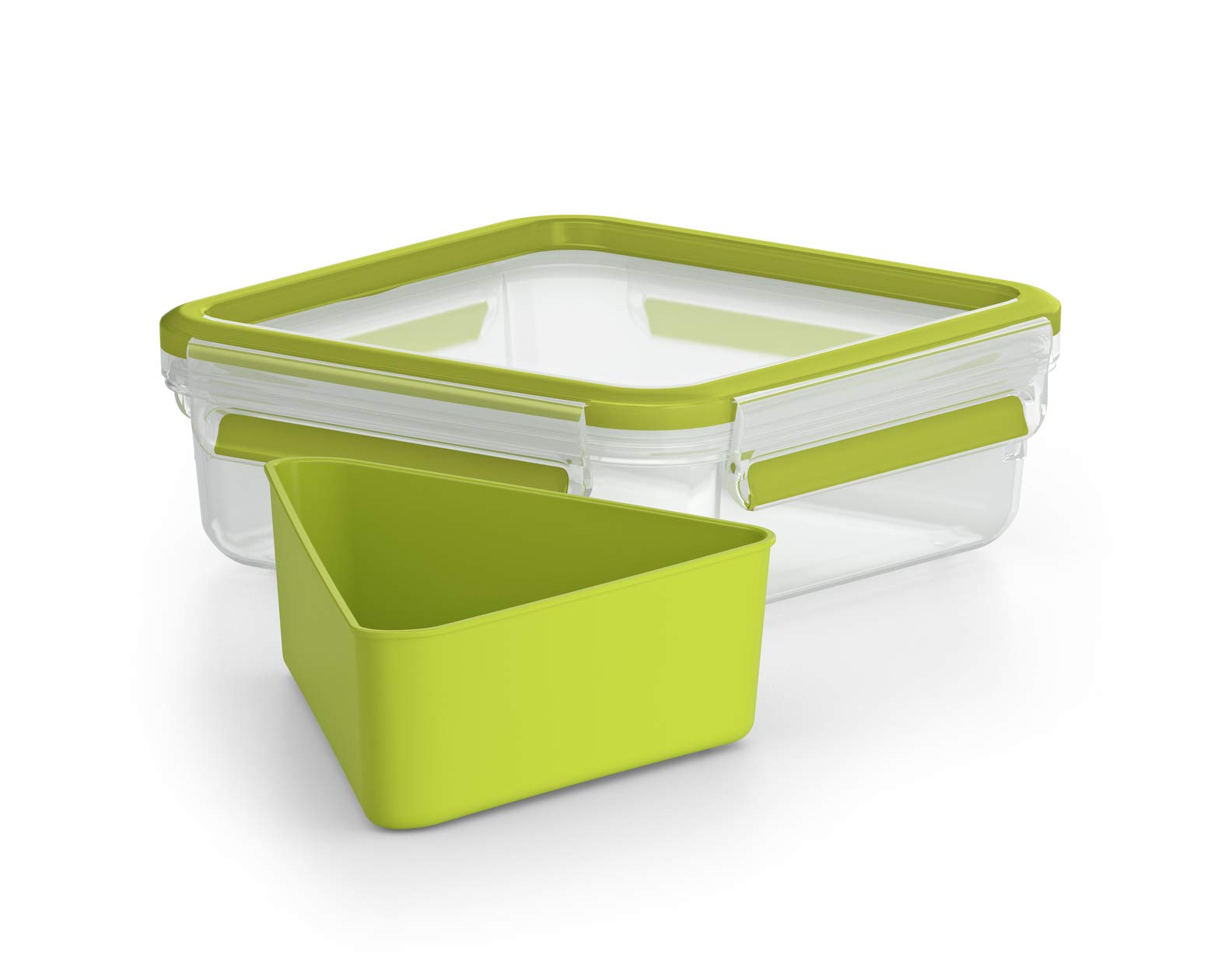 Emsa "Clip & Go Sandwich Box, Green/Transparent, 0.85 Litre