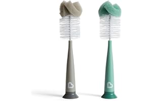 Munchkin Sponge Bottle Brush, Grey, 2 Pack