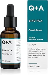 Q+A Zinc PCA Facial Serum 30ml Pore Refining Fragrance Free Vegan Cruelty Free