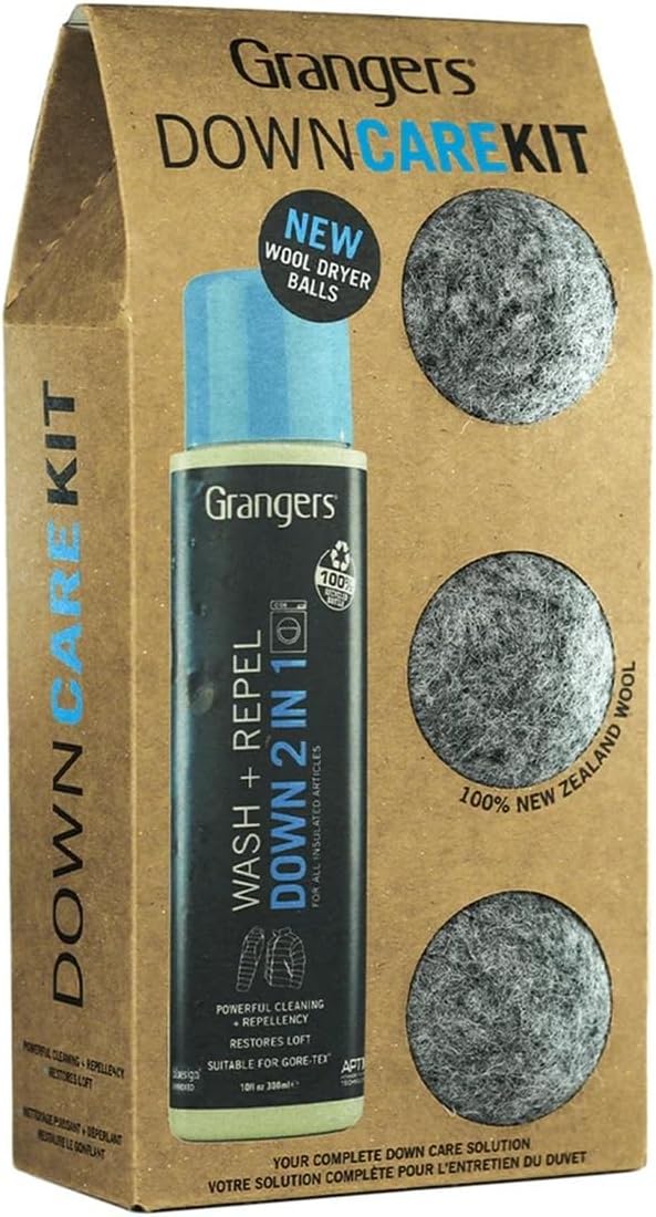 Grangers Down Care Kit with Down Wash & Repel 300ml + 3 Dryer Balls