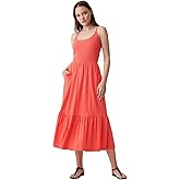 Gap Womens V-Smocked Midi Dress