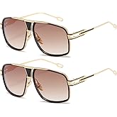 AEVOGUE Sunglasses For Men Goggle Alloy Big Frame Metal Punk Style Shield AE0336