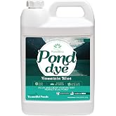 PondBliss Mountain Blue Pond Dye Safe for Fish, 1 Acre Color Tint - Gallon | Natural and Non Toxic for Fish and Koi, Royal Ocean Blue Color with no Mixing, Die Provides UV Shade for Aquatic Pond Life