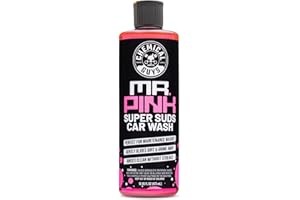 Chemical Guys Mr. Pink Jabón Espumoso para Lavado de Coches (Para Cañones de Espuma, Pistolas de Espuma o Cubos de Lavado) Seguro para Coches, Camiones, y Más, 473 ml, Aroma de Caramelo