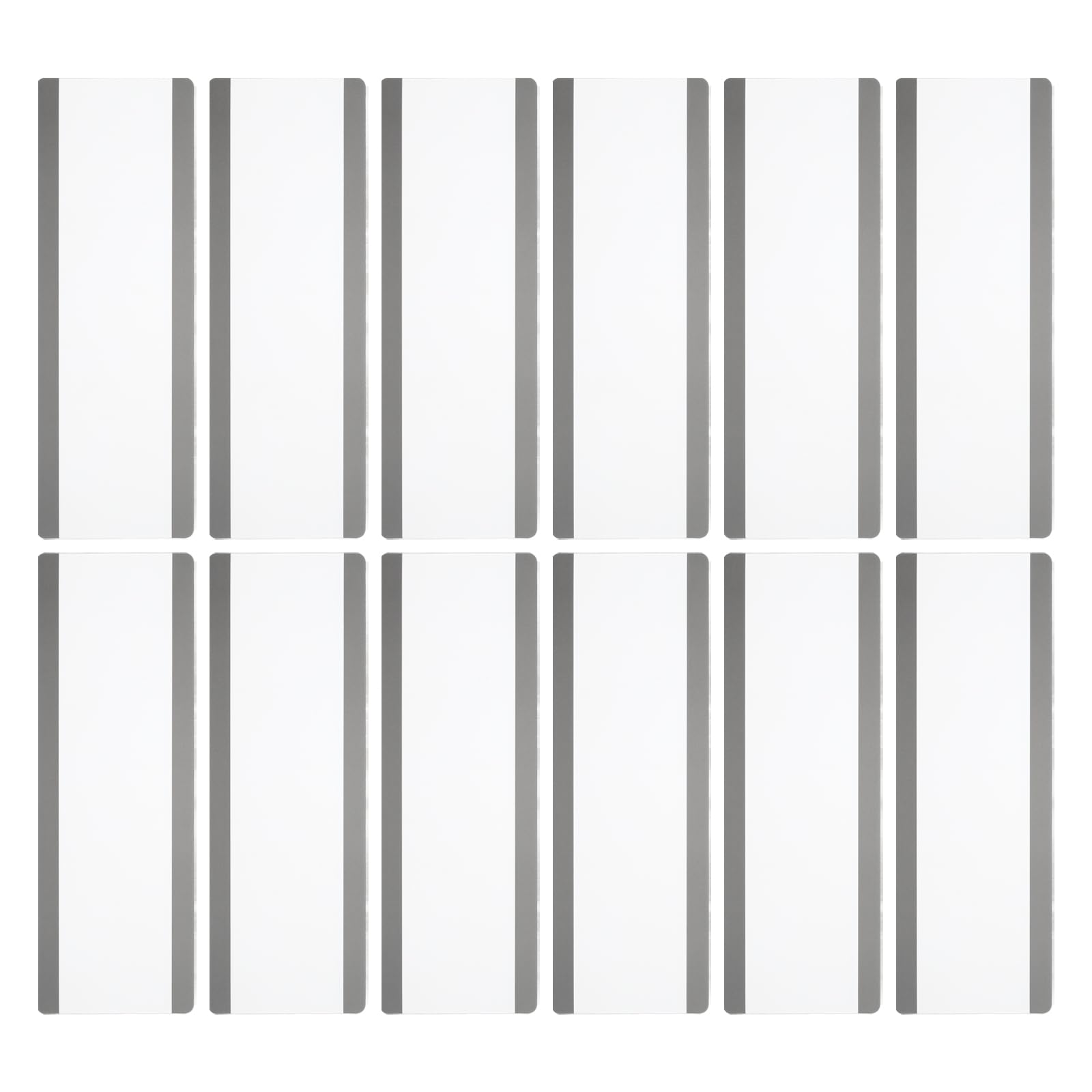 PATIKIL Guided Reading Strips, 12pcs Tracking Highlight Colored Overlay Bookmark Reduce Visual Stress Teacher Teaching Supplies for Classroom, Clear — image 1