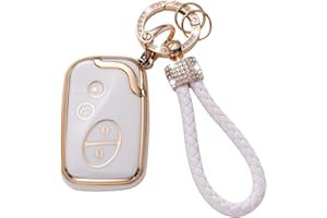 Gematay for Lexus Key Fob Cover, Key Case Shell Compatible with Lexus GX460 RX350 ES350 IS250 GX460 LX570 IS350 GS430 GS300 GS450h is-C is-F Smart Key Protector