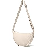 YIKOEE Crescent Bag for Women Men Small Sling Crossbody Bag with Half Moon Shape