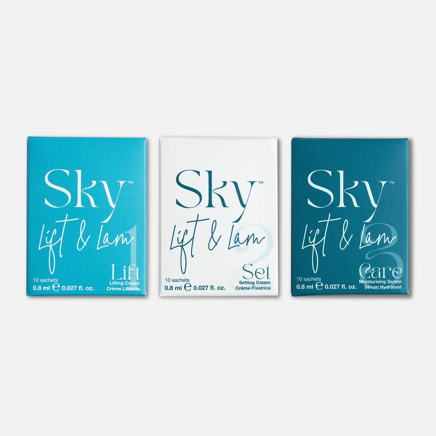 Sky Lift & Lam 2-in-1 Lash Lifting and Brow Lamination System - 10 Treatment Bundle (0.8ml Sachets)