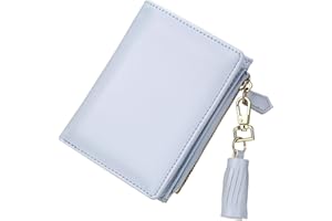 GEEAD Small Wallets for Women Bifold Slim Coin Purse Zipper ID Card Holder