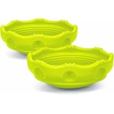 Simplay3 Two Sided Rock Around Wobble Disk and Climbing Dome 2 Pack for Toddlers and Kids - Rocking and Climbing - Indoor/Outdoor - Yellow/Green, Made in USA (2 Pack)