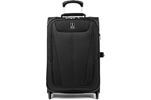Travelpro Maxlite 5 Softside Expandable Upright 2 Wheel Carry-on Luggage, Lightweight, 22-Inch — Black