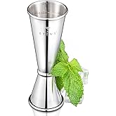Etens Professional Japanese Jigger w/Measurements Inside – 1 oz 2 oz Cocktail Shot Measure Jigger, Bar Measuring Jigger for B