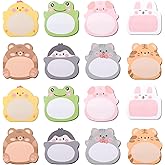 HAIJSEVR 16 Packs Sticky Notes Cartoon Animal, Self-Stick Note Pad Set, Cute Sticky Labels Shaped Memo, Book Tabs Funny Novelty Annotation tabs for Gifts Home Office