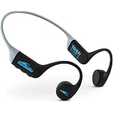 H2O Audio TRI Run Open Ear Bone Conduction Headphones. Sweatproof Multisport Headphones for Running, Cycling, and Paddling. Wireless Wrap Around Sport Earbuds, IPX8 Waterproof, Bluetooth 5.3