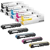 CS Replacement Toner Cartridge Compatible with Brother TN221 TN-221 & 225 TN-221BK TN-225C TN-225M TN-225Y DCP-9020CDW 9020CDN HL-3140CDW 3150CDW MFC-9130CW 9330CDW 9340CDW 9140CDN 5 Color Set