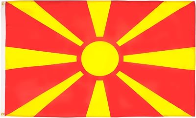 AZ FLAG Macedonia Flag 2x3 ft 100D Polyester with Two Brass Grommets