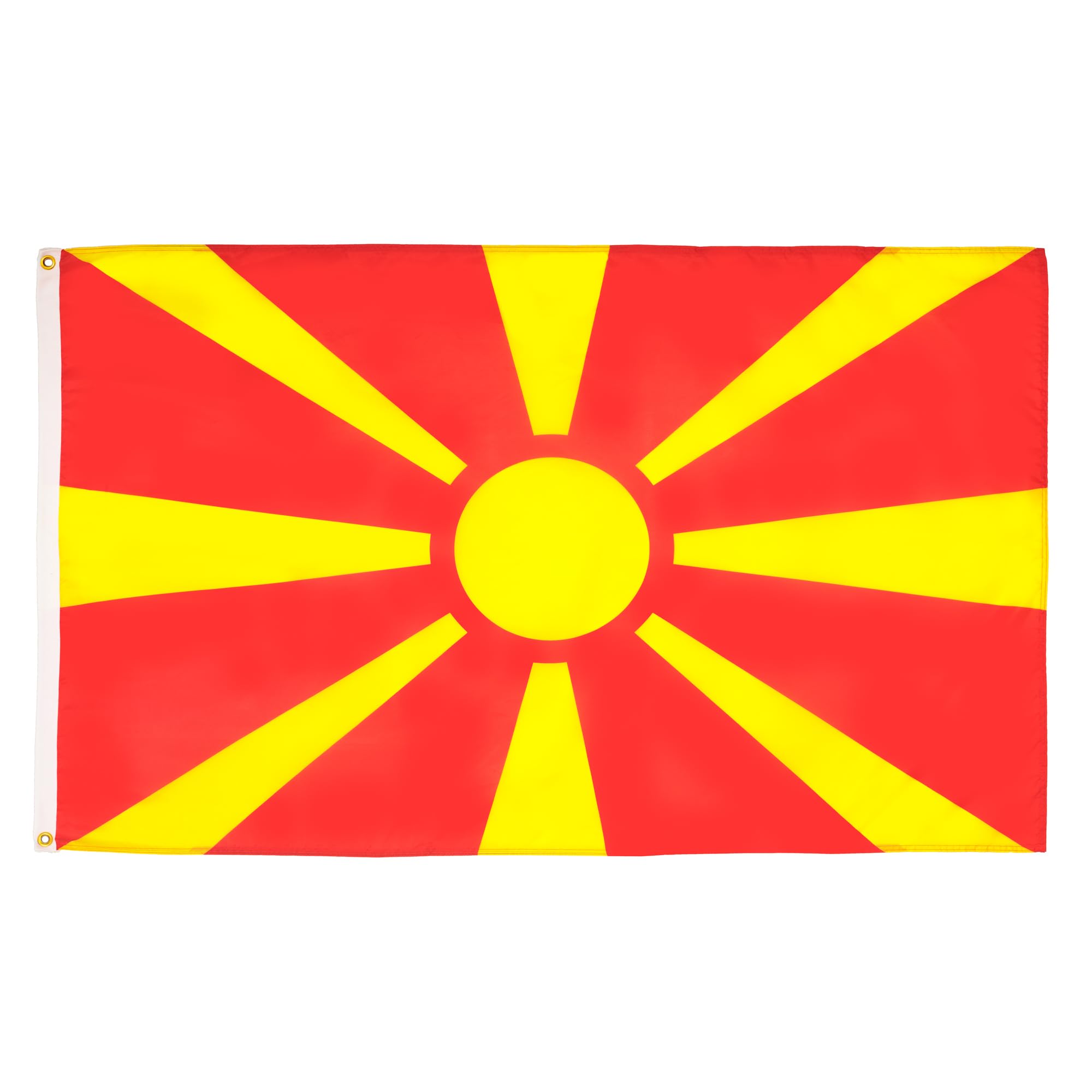 AZ FLAG - Macedonia Flag - 3x5 Ft - 100D Polyester Macedonian Banner with Two Metal Grommets - Fade Resistant - Vivid Colors - 3' x 5' Feet - 150x90 Cm