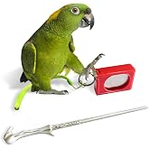 NICERINC PET Parrot Training Clicker with Target Stick, Getting Started Bird Clicker Training Kit, All Bird Breeds Training Stick Foster Discipline and Behavior Training, for Parrots Birds Lovers