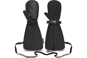 Andake Kids Ski Mittens Winter Warm Waterproof & Windproof Gloves for Boys Girls