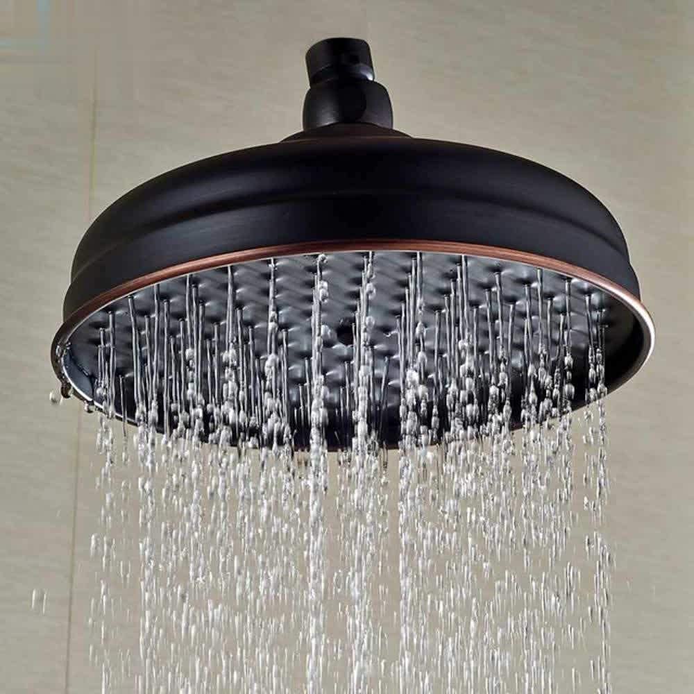 AFUDER Antique Brass Round Inch Rain Shower Head Bathroom Accessories Shower Head Shower Head Shower Head (Standard 1/2 Inch)