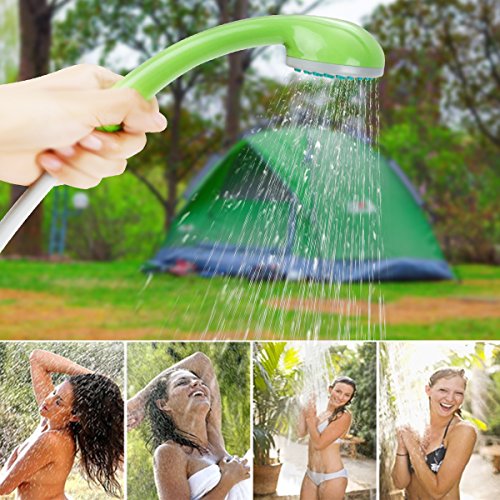 RISEPRO Portable Camping Shower, Outdoor Shower Head, Shower Pump