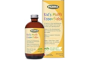 Flora Health Kid’s Multi Essentials+, Liquid Multivitamin Formula for Easy Absorption, 13 Essential Vitamins & Minerals, 226 